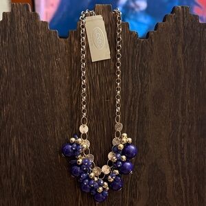 Elegant Purple and Gold Necklace